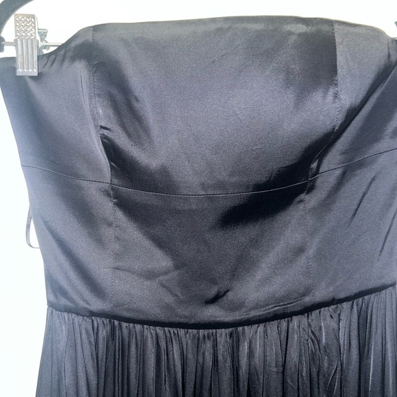 NWT Lovers and Friends  Brylee Gown in Black Strapless Satin Maxi Dress - XS - Picture 14 of 14